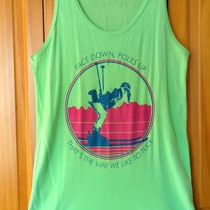 Neon ski tank top